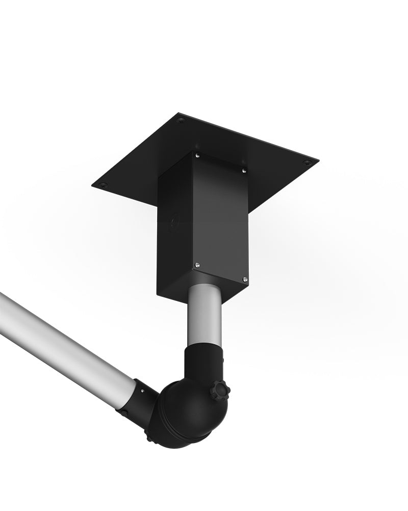 Black extraction arm - Point extraction for ceiling